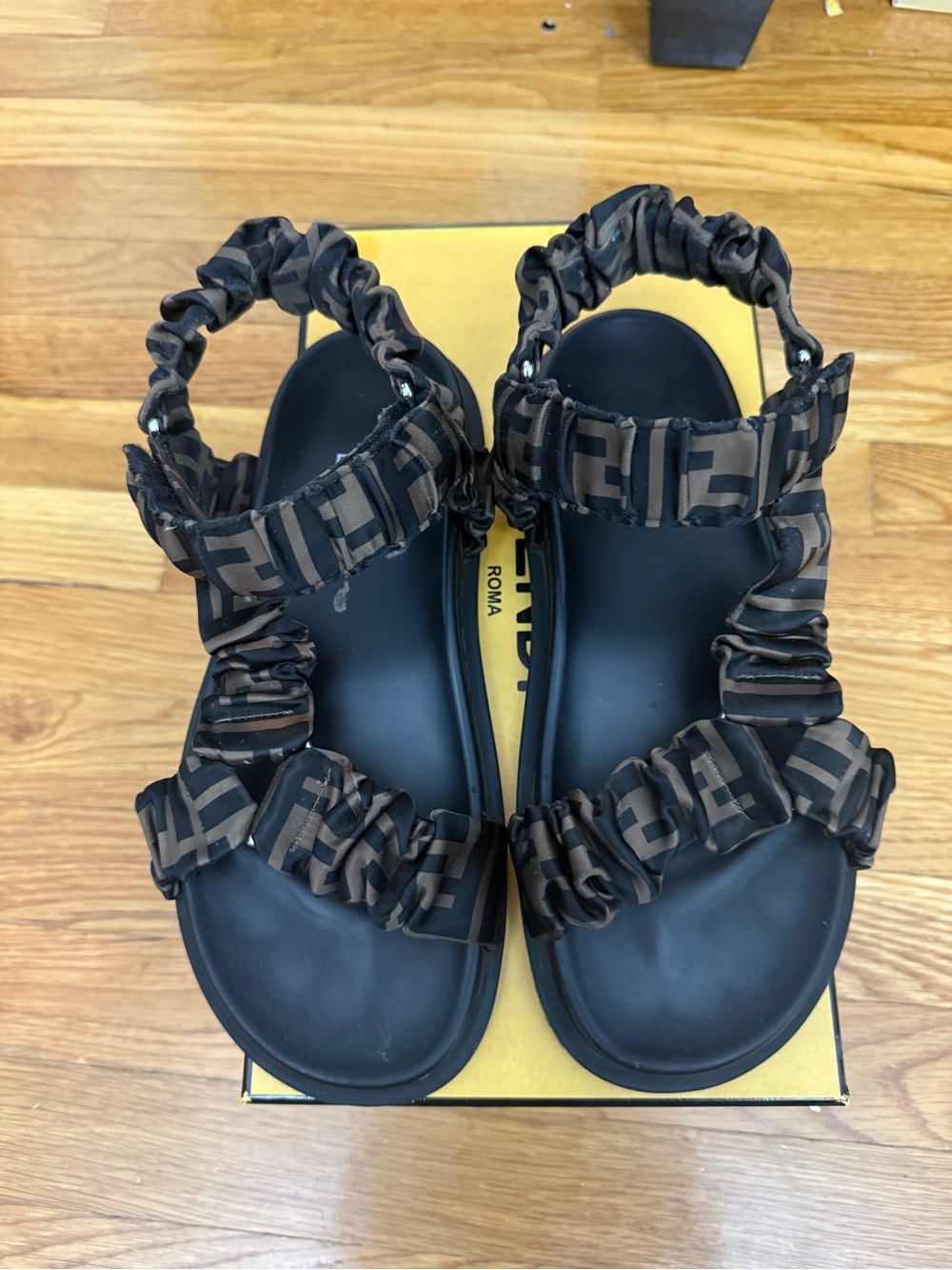 Fendi zucca print women’s sandal